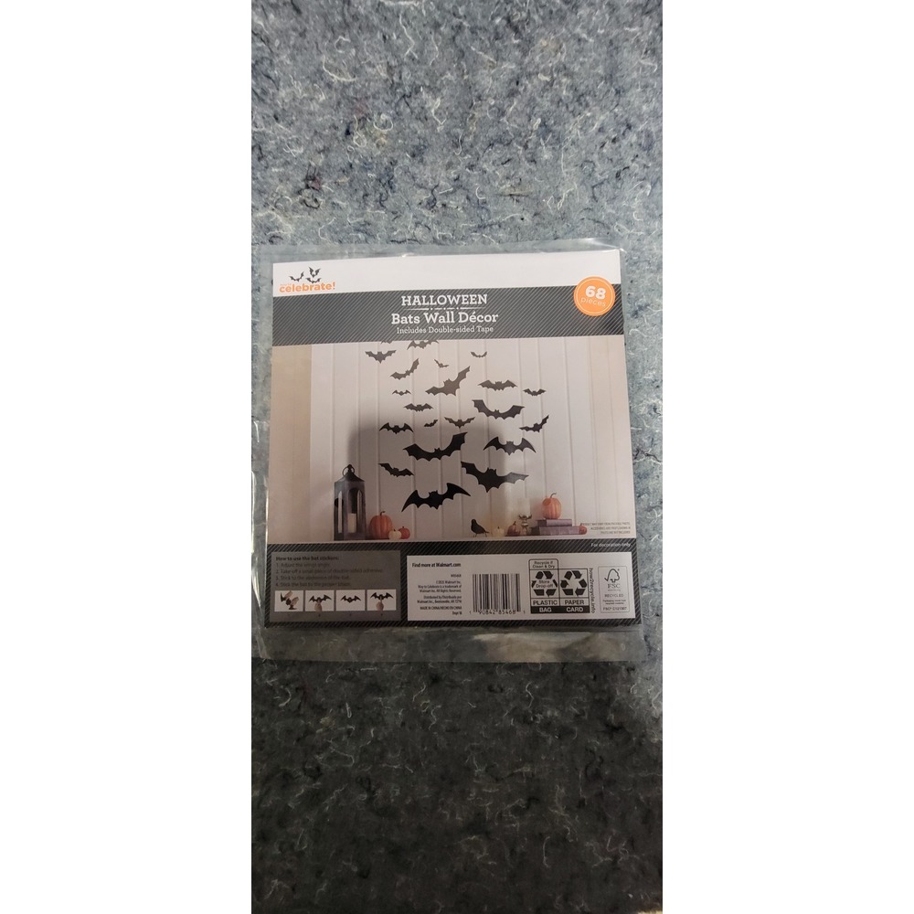 Halloween 2025 Bats Wall‎ Decor New